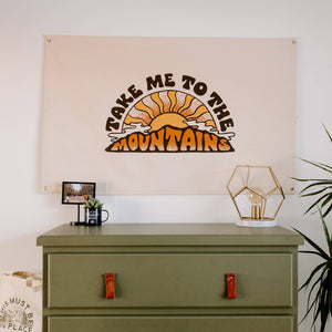 Canvas Flag | Take Me To The Mountains