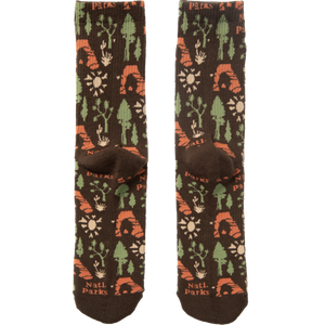 National Park Roundup Sock