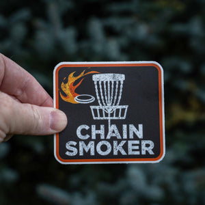 Chain Smoker Disc Golf Sticker
