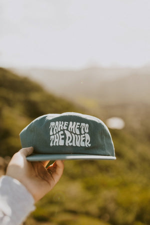 Snapback Embroidered Cotton Hat | Take Me to the River