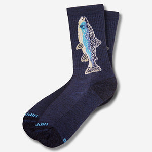Friends of the Boundary Waters x Hippy Feet Merino Wool Native Lake Trout Hiking Crews