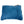 A blue plush throw pillow with a zippered closure, featuring a small black fabric tag on the upper right side that reads 'THEMANTY'. The pillow is photographed from a top-down perspective against a clean, off-white background.