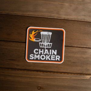 Chain Smoker Disc Golf Sticker