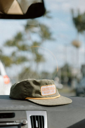 Corduroy Snapback Hat | Grateful Every Day